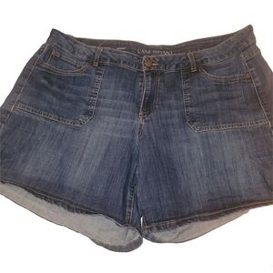 Lane Bryant Women's Blue Denim Shorts 20
